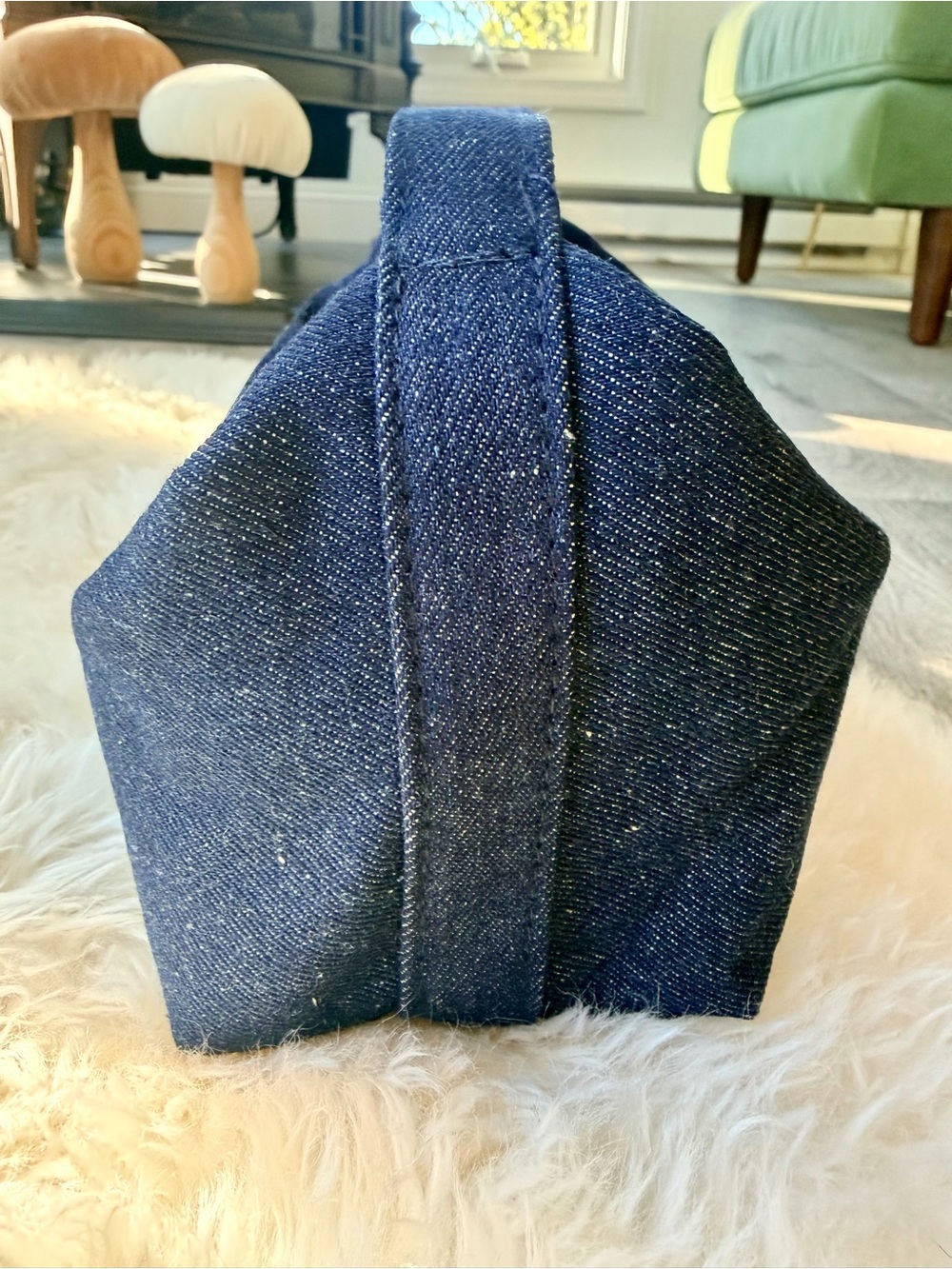 Dior Dark Denim Pouch w Silver Hardware NEW in Box/SEALED in Plastic Bag GWP - Picture 9 of 15